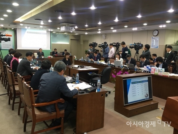 13일 정부세종청사 환경부에서 국회 환경노동위원회 국정감사가 열리고 있다.