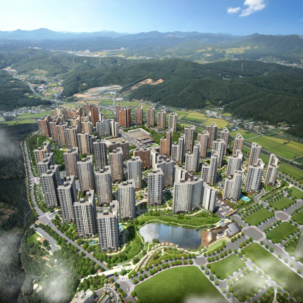 ‘e편한세상 용인 한숲시티’ 전체조감도. 제공 | 대림산업