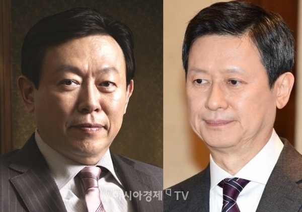 신동빈 롯데그룹 회장(사진 왼쪽), 신동주 전 일본 롯데홀딩스 부회장