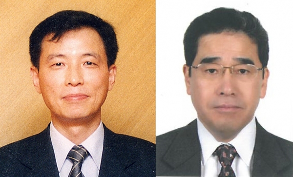 (사진 왼쪽부터)김용섭 효성티앤씨 대표이사(부사장), 송원표 효성중공업 부사장. [사진=효성]