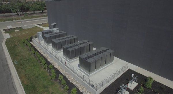 블룸에너지사의 연료전지 주기기인 에너지서버의 모습. (사진=SK건설)