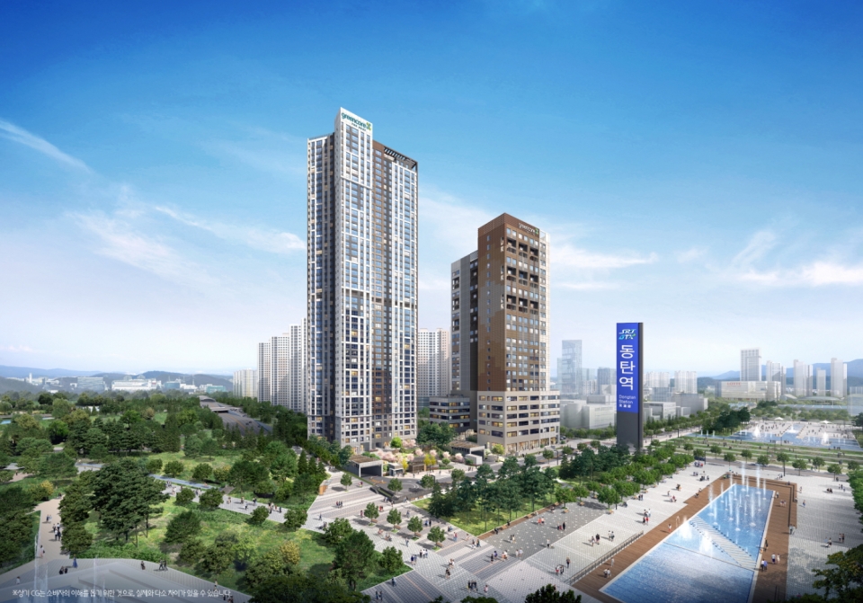 동탄역 삼정그린코아더베스트 투시도 [사진제공=삼정건설]