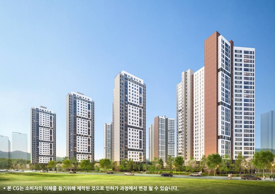 군산, '디오션시티 더샵' 투시도 [사진제공=포스코건설]