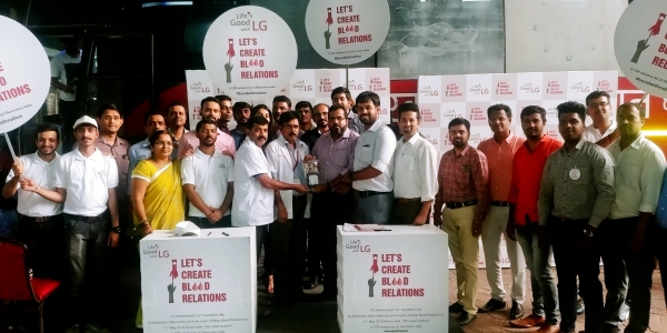LG전자가 인도 전역에서 대규모 헌혈 캠페인을 실시했다. (사진제공-LG전자)