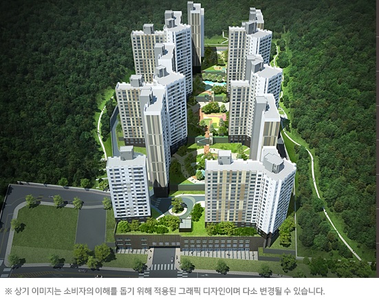 힐스테이트 광교산 조감도 [사진제공=현대건설]