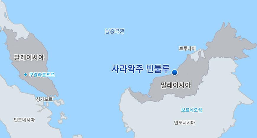 사라왁 현장위치도 [사진제공-삼성엔지니어링]
