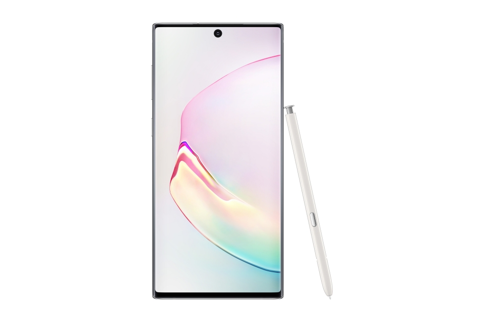'갤럭시 노트10 5G' 아우라 화이트 [사진제공=삼성전자]