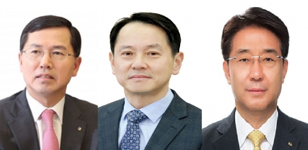 (왼쪽부터) 임영진 신한카드 사장, 원기찬 삼성카드 사장, 이동철 KB국민카드 사장 [사진=각 사]
