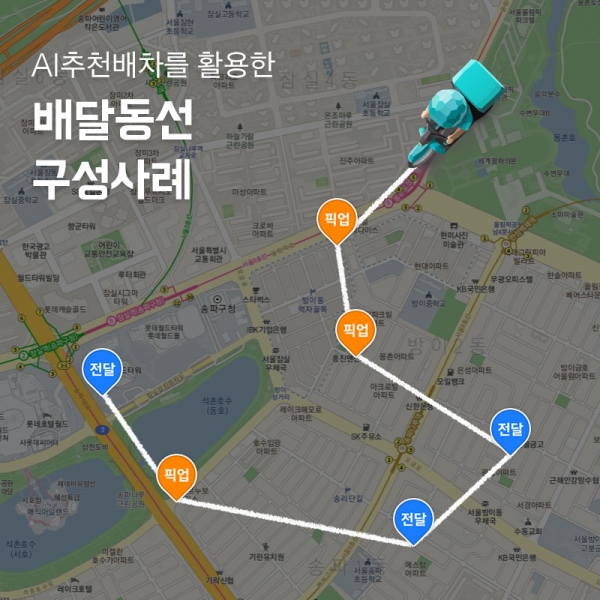 배달의민족, 국내 최초 AI 추천배차 도입 [사진제공=우아한형제들]