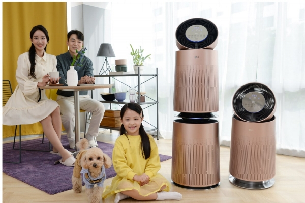 LG전자, ‘퓨리케어 360°공기청정기 펫’ 인기에 신규 색상 '로즈골드' 추가