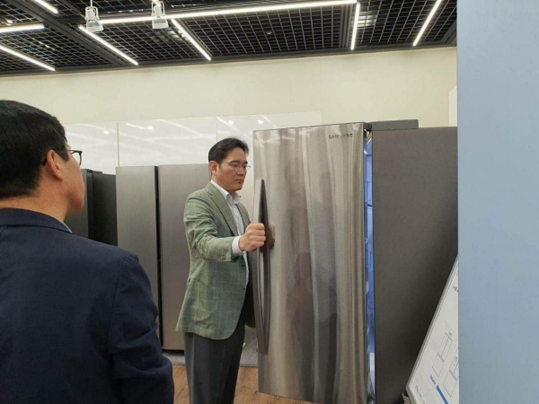 이재용 삼성전자 부회장, 생활가전사업부 방문