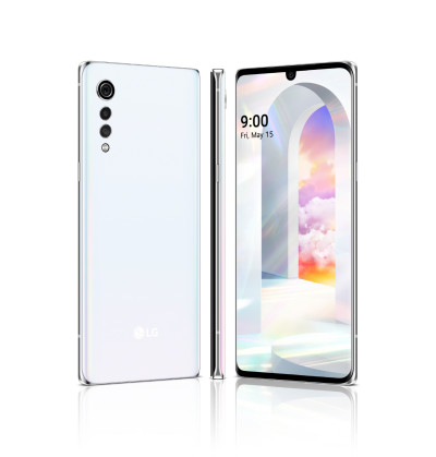 LG 벨벳 제품 '오로라화이트' [사진제공: LG전자]