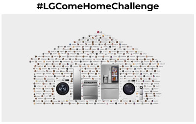 LG전자가 21일부터 내달 말까지 진행하는 글로벌 기부 캠페인 'LG 컴 홈 챌린지(LG Come Home Challenge)' 소개 이미지.[자료제공: LG전자]
