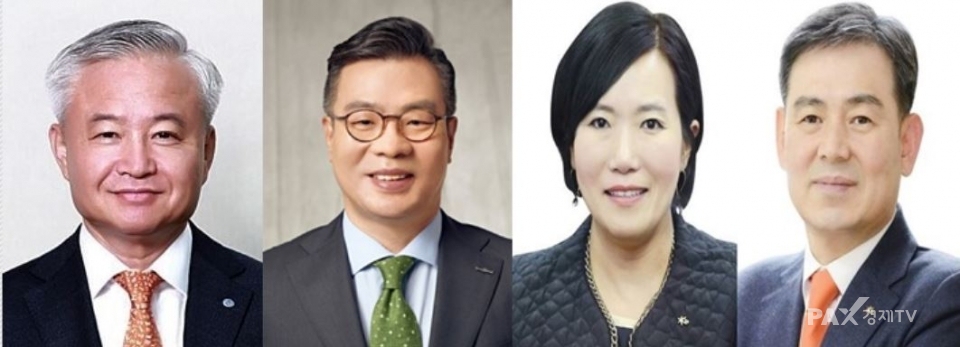 (왼쪽부터) 김경규 하이투자증권 대표가 연임에 성공한 가운데 정일문 한국투자증권 대표와 김성현·박정림 KB증권 대표 [사진=각 사]
