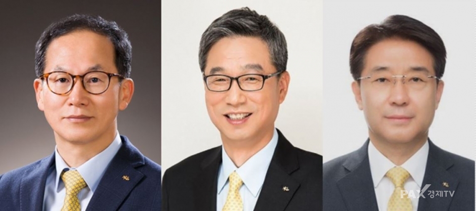 허인 국민은행장, 이동철 KB국민카드 사장, 양종희 부회장