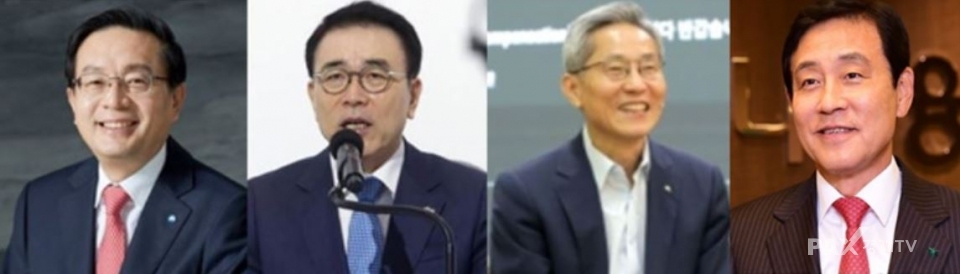 (왼쪽부터) 손태승 우리금융 회장, 조용병 신한금융 회장, 윤종규 KB금융 회장, 김정태 하나금융 회장 [사진=각 사]