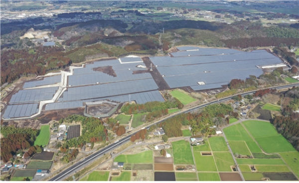 에스에너지는 지난 15일, 45MW급 일본 에비노시우라 태양광 발전소를 준공했다.