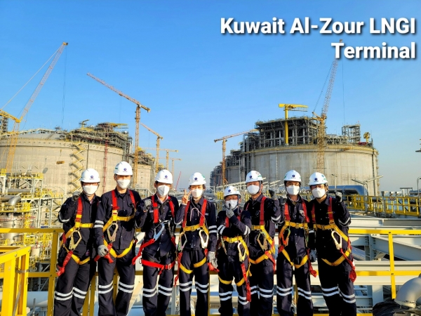 쿠웨이트 LNG사업에서 가스공사는 생산기지 시운전·교육 역무를 수행한다.