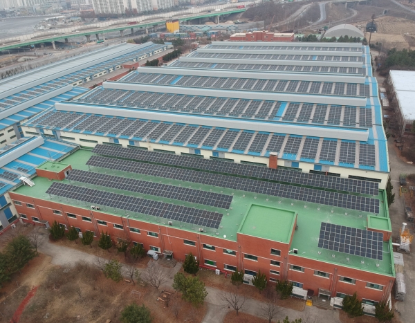 한국철도공사 시흥차량기지(신재생에너지-태양광 이용)
