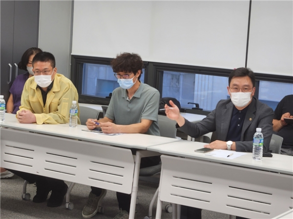 25일 고광민 서울시의원과 수해피해 중소기업 간의 간담회 사진 [사진제공=고광민 의원실]