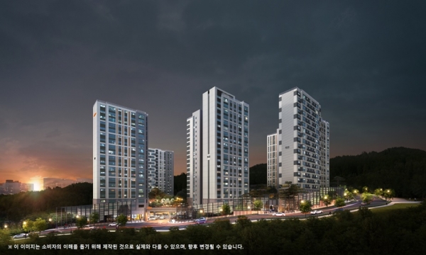 e편한세상 죽전 프리미어포레 투시도