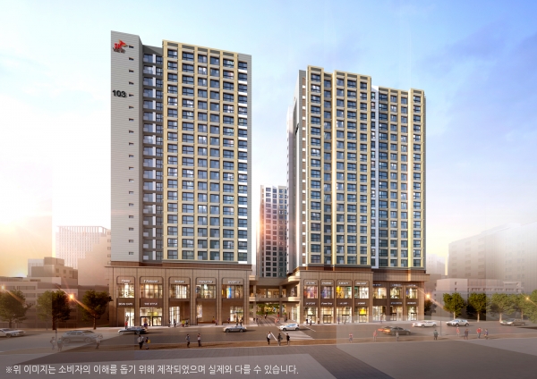 '강동역 SK리더스뷰' 투시도. [사진제공=SK에코플랜트]