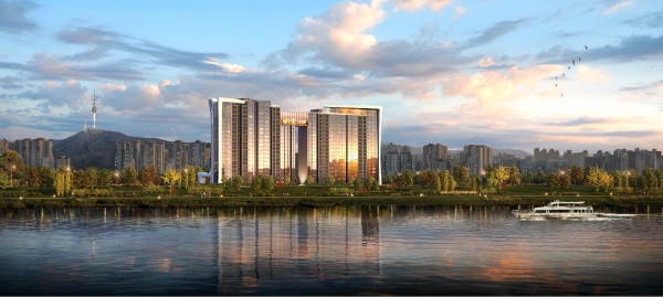 이촌 우성아파트 투시도. [사진제공=SK에코플랜트]