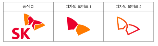 공식 CI(행복날개) 및 디자인 모티프 [사진=SK(주)]