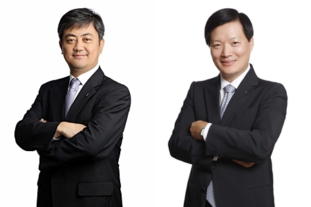 (왼쪽부터)한채양 이마트 대표이사, 박주형 신세계 대표이사