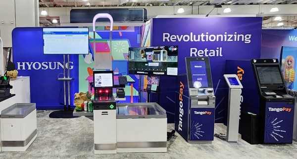 효성티앤에스는 14일부터 16일까지 세계 최대 리테일 유통 전시회인 'NRF 2024'에서 부스를 운영했다. [사진=효성티앤에스]