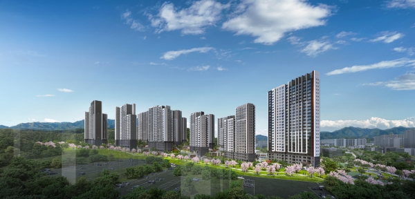 오산 롯데캐슬 위너스포레 투시도. [사진제공=롯데건설]