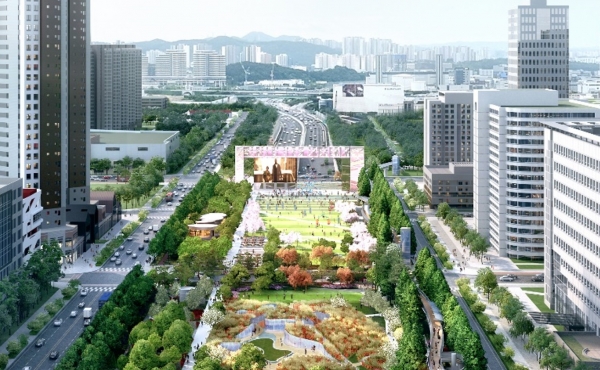 동탄터널 상부공원 조감도 [사진제공=LH]