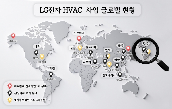 LGE_HVAC 사업 글로벌 현황 [사진=LG전자]