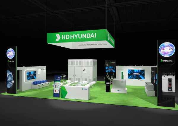 HD현대일렉트릭 디스트리뷰테크(DISTRIBUTECH) 2025‘ 부스 조감도 [사진=HD현대일렉트릭]