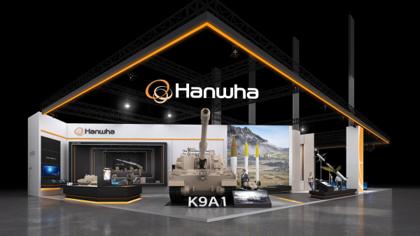 8~12일 사우디 리야드에서 열리는 ‘WDS 2026’ 한화 부스 조감도 [사진=한화]