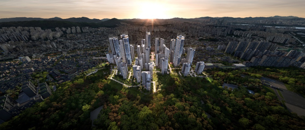 증산4 도심복합사업 지구 조감도. [사진=LH]