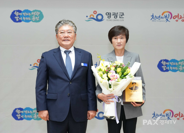 전남광주통합특별시 영광군이 탁구 전설 현정화 한국마사회 여자탁구단 감독을 명예홍보대사로 위촉했다. [사진=영광군]