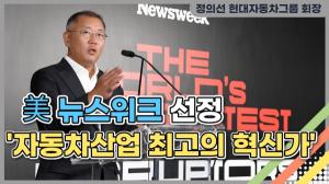 [영상] 정의선 회장, 美 뉴스위크 선정 '자동차산업 최고의 혁신가'