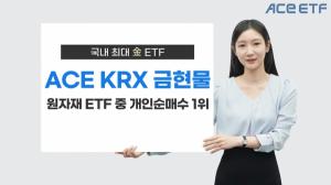 한국투자신탁운용 ACE KRX금현물, 원자재 ETF 중 개인 순매수 1위