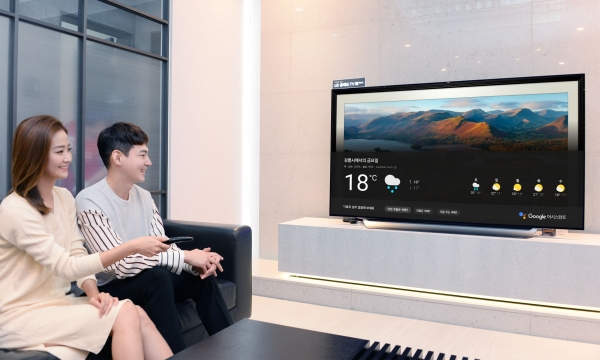 구글 어시스턴트 한국어 서비스를 지원하는 LG 인공지능 TV (사진제공-LG전자)