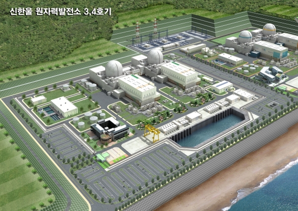 신한울 원자력발전소 3·4호기 조감도. [사진제공=한수원]