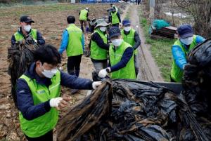 농협상호금융, 강원 홍천 장전평마을에서 농촌 일손돕기
