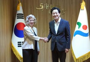 오세훈 서울시장, 유엔환경계획 사무총장과 '대기질 개선' 국제협력 논의